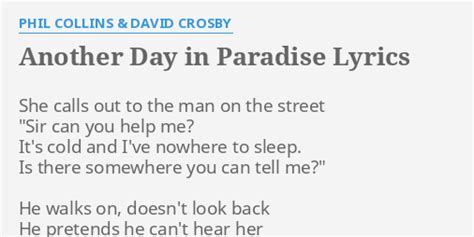 lyrics phil collins another day in paradise|Iba pa.